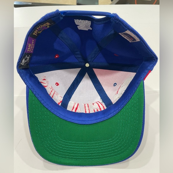 Vintage Starter NY Giants Two Tone Colorblock Snapback 100% Wool - Picture 4 of 9